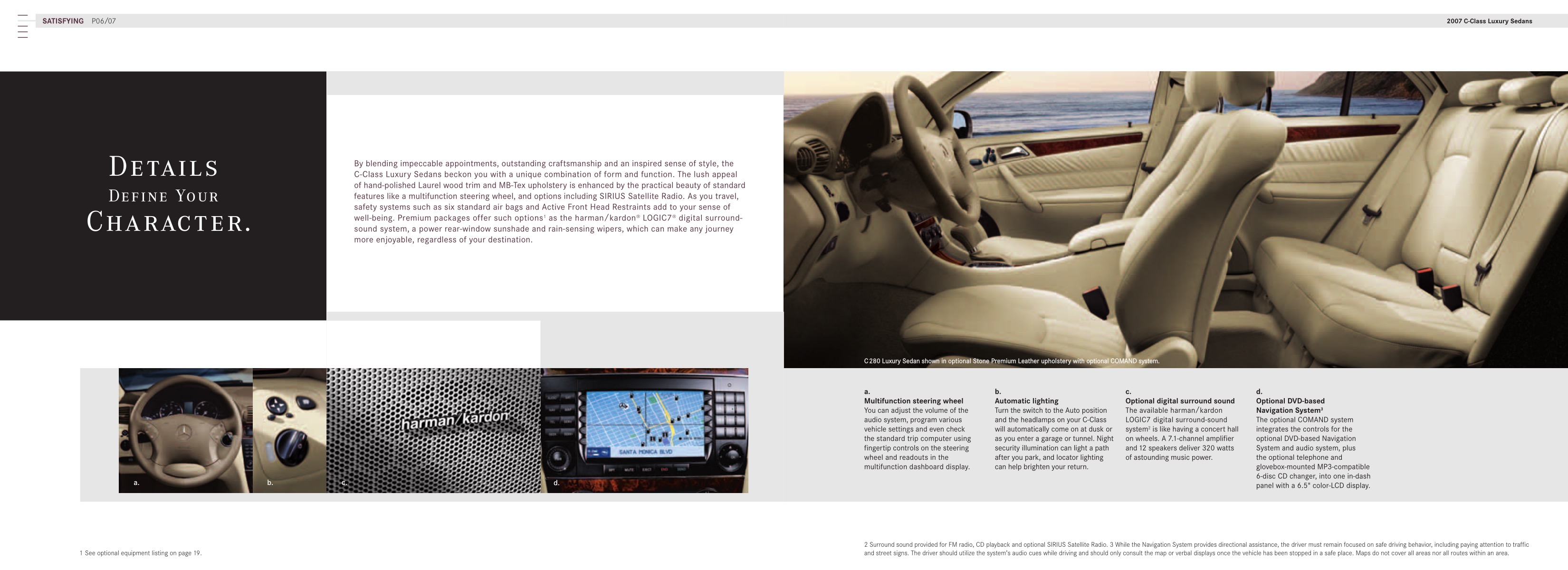 2007 Mercedes-Benz C-Class Luxury Brochure Page 10